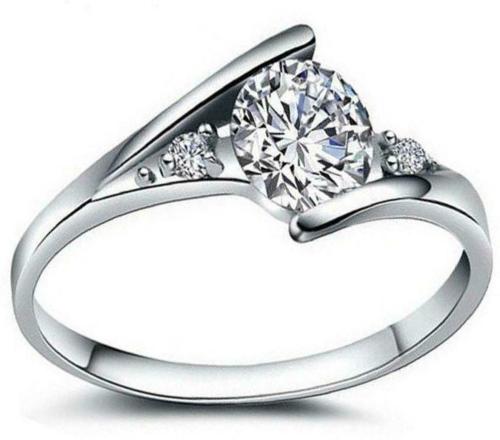 SILVOSWAN Platinum Plated Alloy Adjustable Rings Women and Girls