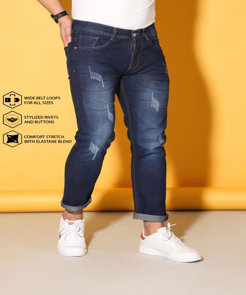 Buy Dennie Foste Slim Fit Mid Rise Dark Blue Color Stylish Mens Jeans