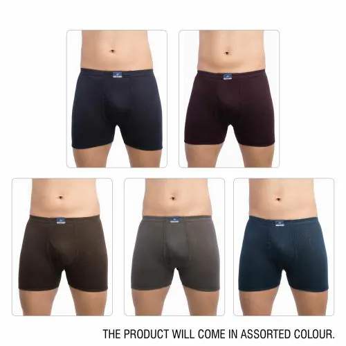 VIP Men's Assorted Unique Plain Pack of 5 Trunk