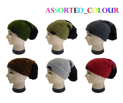 FASHNO Winter Knit Woolen Warm Cap Beanie Cap/Hat/Winter Cap for Men, Women (Pack of 6)