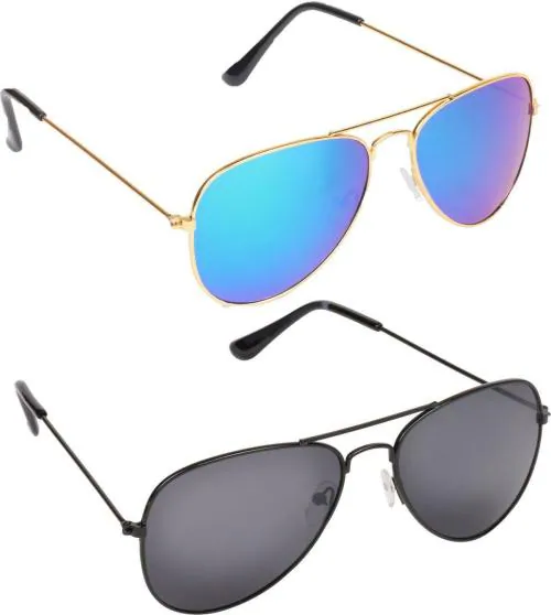 Buy PEKUNIARY Full Rim UV Protection Wraparound Sunglasses For Men