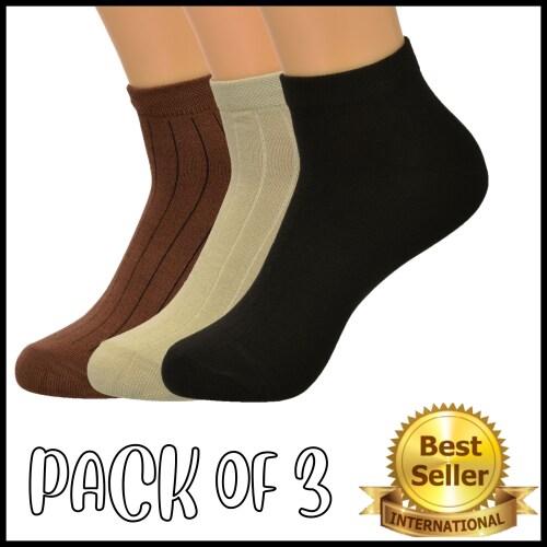 BEGED Daily Socks for mens Men & Women Solid Peds/Footie/No-Show loffer socks Pack of 03