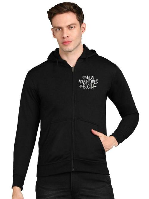FALTU.CO FALTU.CO New Adventure Begins Printed Men's Zipper Hoodies Stylish and Comfortable Sweatshirt for Men Trendy Zip-Up Hoodies for a Cool and Casual Look Stay Warm and Fashionable