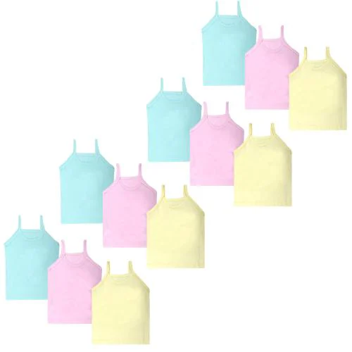 IGNOTO (Pack of 12)(5-6Years) Super Soft Camisole Slips / Sameez || Comfortable Sameez for Women & Girls
