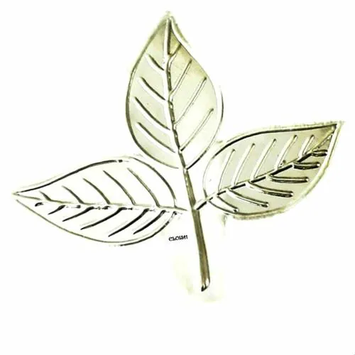 ELOISH 999 Pure Silver Belpatra Bel Patra Bel Patta. Pure Silver Leaves for Shiv Ji, Puja (Pack of 3)