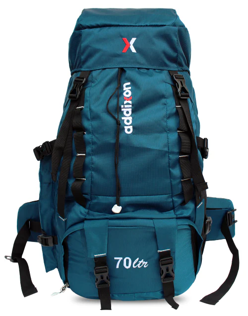 Addixon Travel Bag For Hiking With Shoe Compartment For Wanderlust Travelling Rucksack - 70 L (Multicolor)