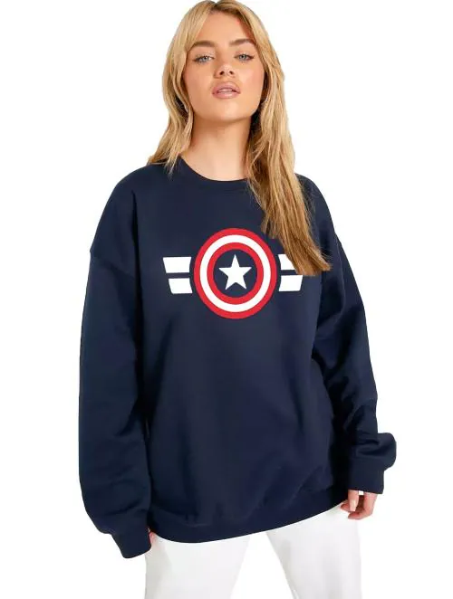 LEOTUDE Women's Boyfriend/Loose Fit Round Neck Sweatshirt