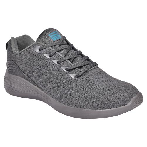 Unistar Dark Gray Sports Shoes With Memory Foam Insole And Narrow Fit For Men