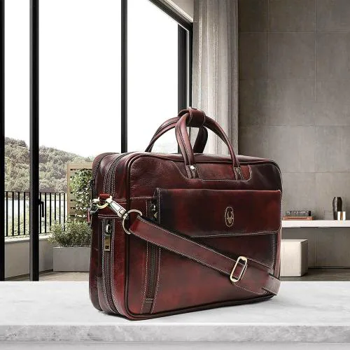 Wildhorn Men Brown Laptop Bag