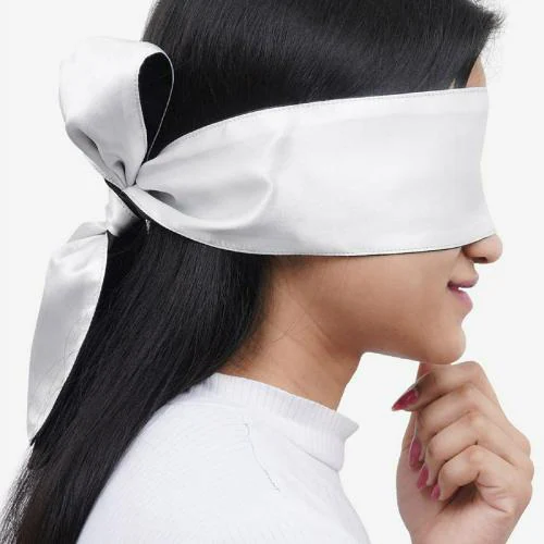 SONEEV MART Adjustable Satin Blindfold/Eye Cover/Sleep Mask/Satin Eye Covers for Couple,Travel, Nap, Meditation(PACK OF 1)