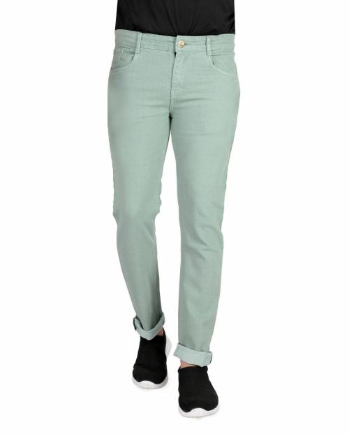 RAGZO Men's Slim Fit Denim Jeans (t70014a_Light Green_28)