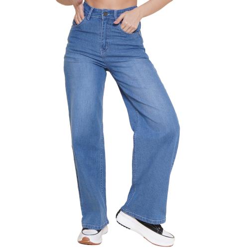 Vestido Modas Straight Fit High -Rise Blue Stretchable Jeans