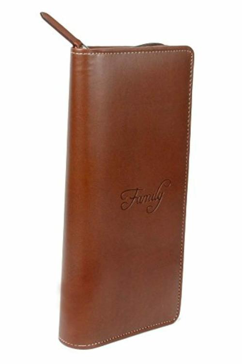 Sukeshcraft Brown Polyurethane Passport Holder 16 Slots- 6 Passport Slot- 5 Credit Card Slots, 5 I.d.card Slot, 3 Cash Compartments, 2 Boarding Pass Pocket- Brown