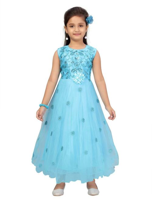 Aarika Girls Firozi Colour Gown
