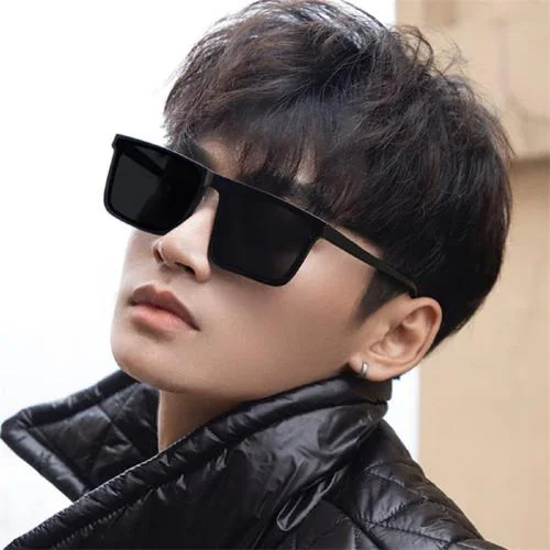 US DESIRE UV Protection, Polarized, Gradient Rectangular Sunglasses (For Boys & Girls, Black)