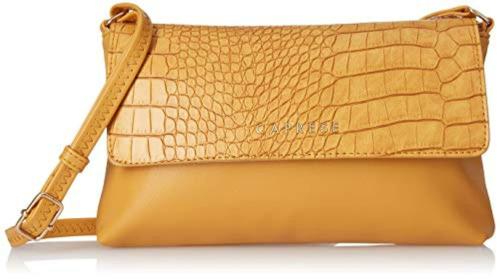 Caprese Yellow Faux Leather Sling Bag