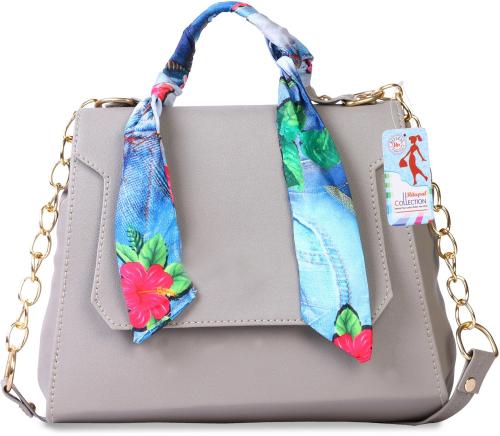 Ritupal Collection Girl Grey Leatherette Handbag