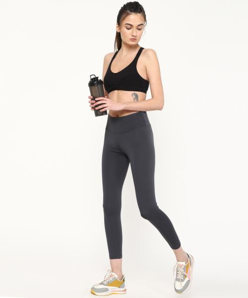 ANUSHIL The Ultimate Stretchable Jeggings-Super-High Waisted Elastic Jeggings Yogapants Leggings- Non-Transparent Cloud Soft Fabric - Ankle Length( Colour-Grey , Size- M)