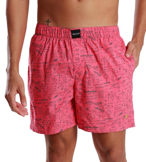 FREECULTR Men's Malibu Peach Printed 100% Cotton Boxers