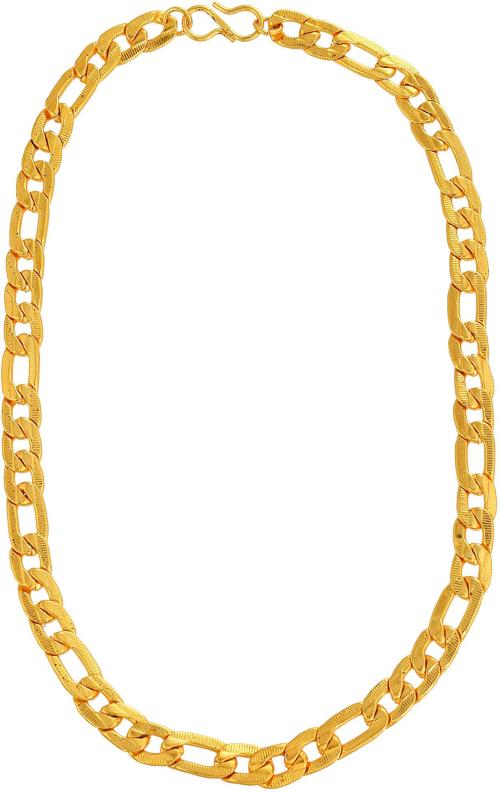 Buy Admier gold plated oval interlinked heavy 20 inch/100 grms stylish
