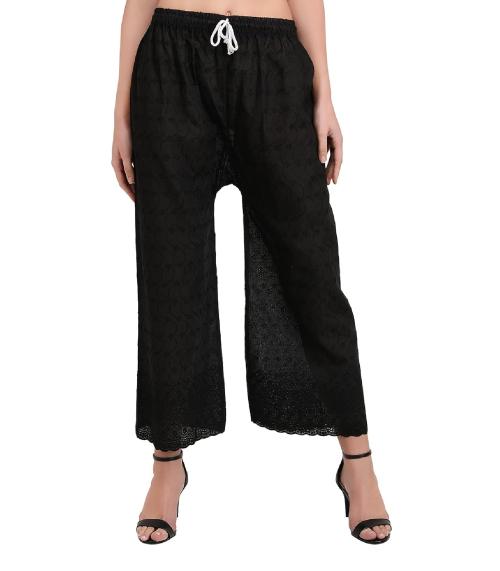 AADRIKA.COM Women's Cotton Full Chikankari Palazzo