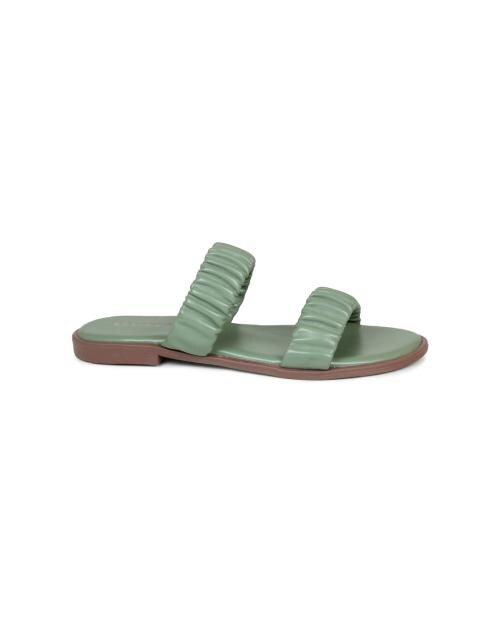 Design Crew Green Flat Sandals