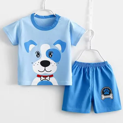 TitTom Boys Cotton printed T-shirt And Pant Set