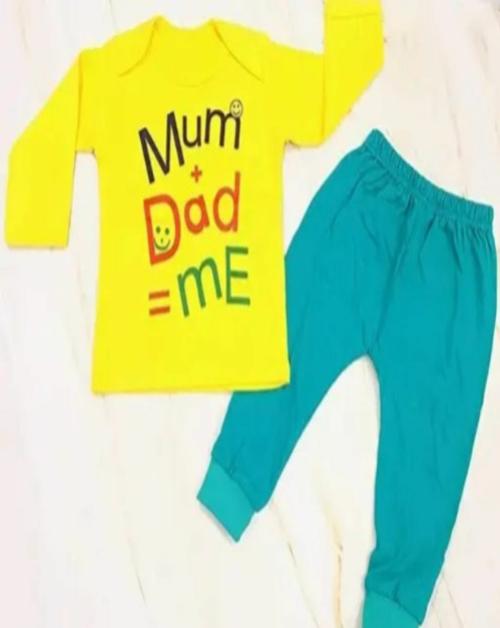 Tiny Sprout Kid's Baby boy and Girl t-Shirt Pyjama Set Combo Pack Of-1