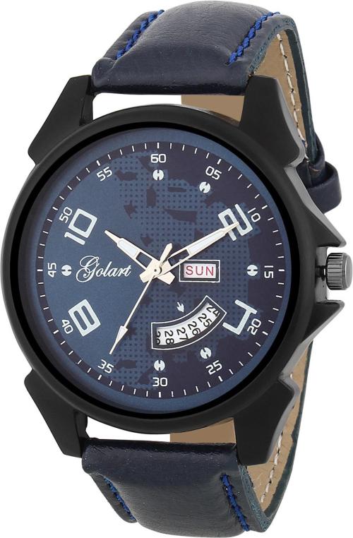 Golart Analog Blue Dial Blue Strap Watch For Boys l DESIGNER WATCH l watch for boys