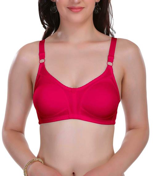 Eve's Beauty Women Hot Pink 44D Full Coverage Bra (44D)