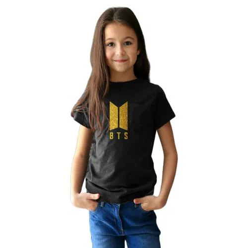 Fancydresswale Girls And Boys Multicolor Cotton Bts T-Shirt (10 Years-12 Years)