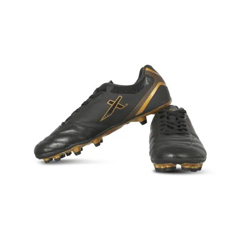 Vector X Blaze-2.0 Football Shoes for Men's (Black-Gold)