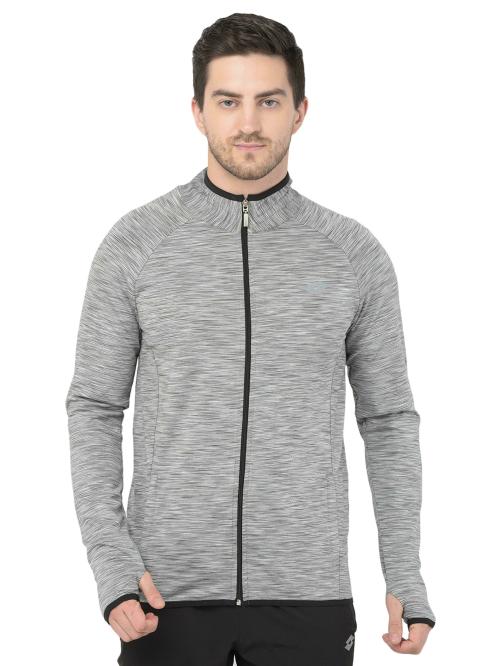 LOTTO MEN DINAMICO SWEAT LIGHT GREY TRACK TOP