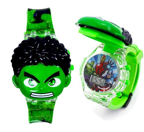 Matrix Timepiece Kids Edition 3D Spiderman/Frozen/Ben 10/Hello Kitty/Iron Man Avenger Digital Watch For Kids With Music & Disco Lights (Boys & Girls)