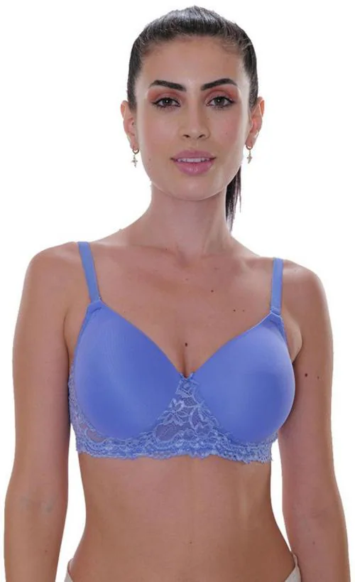 Buy Aavow Women Blue Cotton Blend T-Shirt Lightly Padded Bra (32D) Online  at Best Prices in India - JioMart.