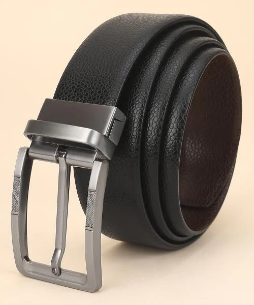 GIL Men's Genuine Leather Black & Brown Reversible Belt 32