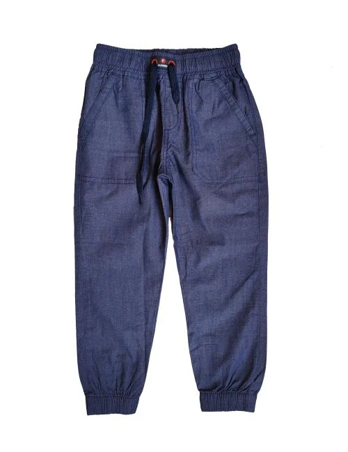 ALBEPOSE Boys Cotton Navy Jogger Fit Pant