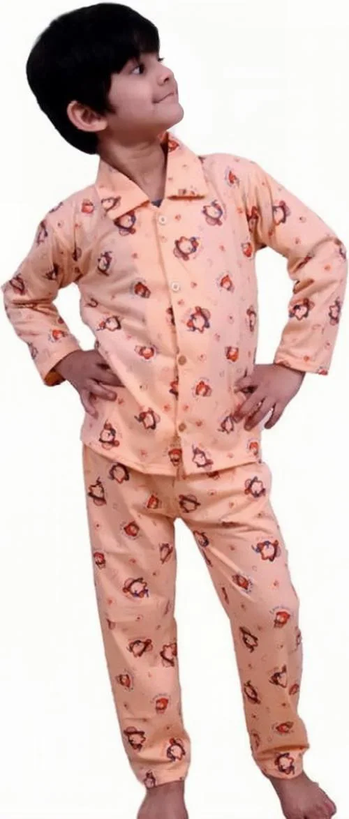 APNA COLLECTION Boys Girls Night Suit Set