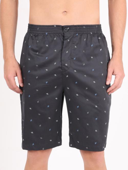 jockey Men Graphite Assorted All Over Print Cotton Bermuda Shorts