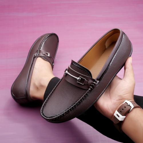 Bonexy Men's Synthetic Leather Loafer Shoes B-2121