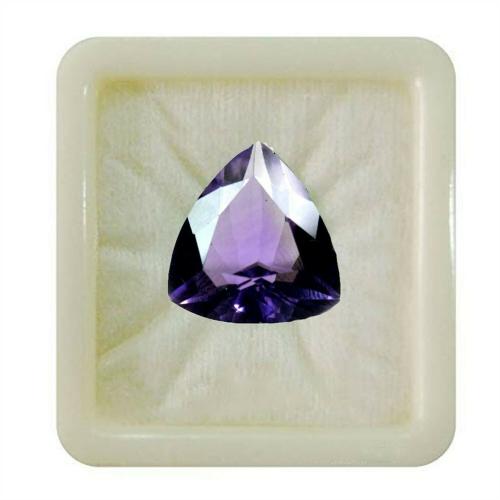 55Carat Natural Amethyst at Wholesale Rate 2.25 Ratti 2.04 Carat Trillion Shape Jamunia Loose Gemstone 1 Piece