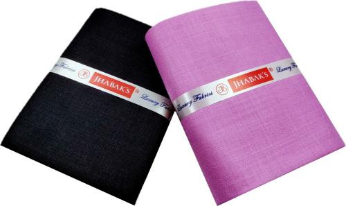 JHABAK'S Cotton Blend Solid Shirt & Trouser Fabric