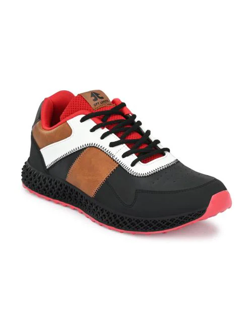 OFF LIMITS FENDI Black / Red Running Shoes For Men