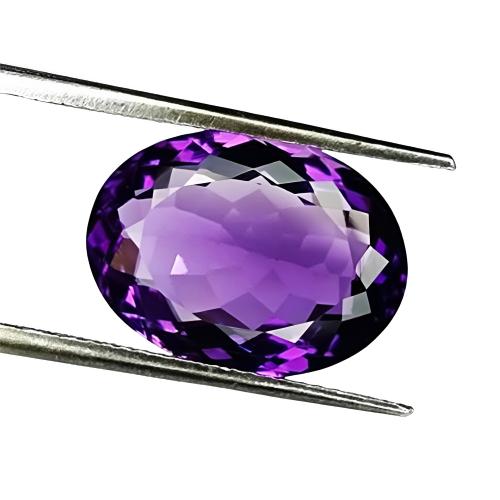 Arsuvi 100% Original Amethyst Stone 3 Ratti Lab-Certified Earth Mind Natural Katela/Kathela Rashi Ratna Loose Gemstone for Men & Women (3 Ratti / 2.75 Carat)