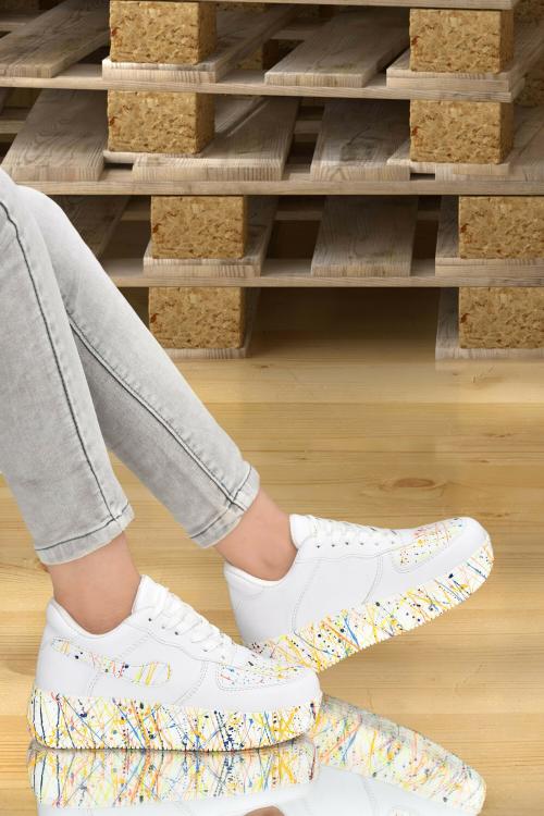 Jeevi Women's New Look & Stylish Sneakers Shoes For Women (Yellow)