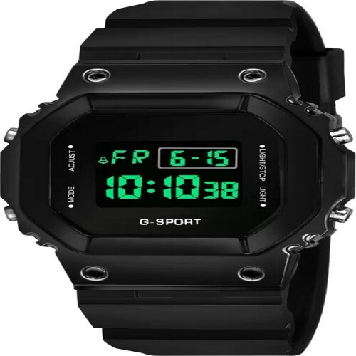 hala HL1015-BLACK Sports Digital Square Dial Latest LED Watch for Kids Boys, Girls, Unisex watches Digital Watch - For Boys & Girls