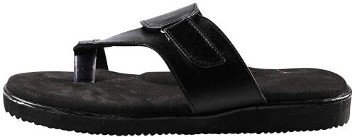 DOCTOR CHOICE Men Orthopedic and Diabetic Casual Slipper (Black) - 11 UK