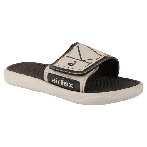 AIRFAX Comfortable Slides Slippers Men Boys Outdoor Flip Flops (MAYSTAR_GREY_8)