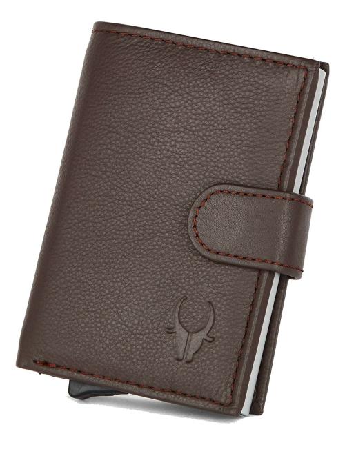 Wildhorn Men And Women Brown Card Holder