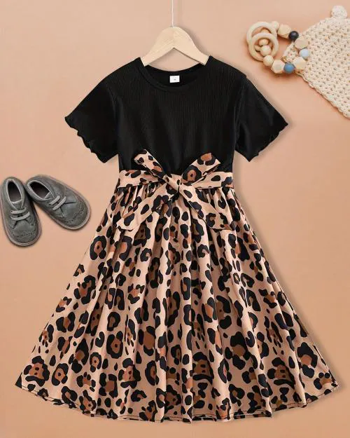 MISS AYSE Girls Solid Cotton Blend Pack Of 1 Frock | Dresses|Kids Wear | Girls Dress | Kids Dress | Frock | Frock Girls | Girls Frock | Dresses For Girls | Kids Girl Dress | Frock For Girls